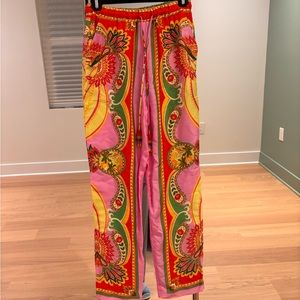 Farm Rio Beach Toucans Scarf Pants